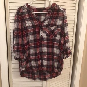 Plaid Forever 21 top